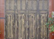 mẫu cửa sắt pano giả gỗ nhà phố tuyệt đẹp tại phường Thới An, quận 12, TpHCM