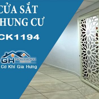 Mẫu cửa sắt chung cư CNC CK1194 đẹp tuyệt vời tại HQC Plaza - Bình Chánh
